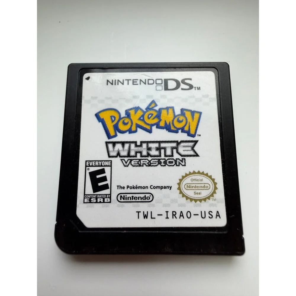 Pokemon White Version Nintendo DS Cartridge DSi XL Game